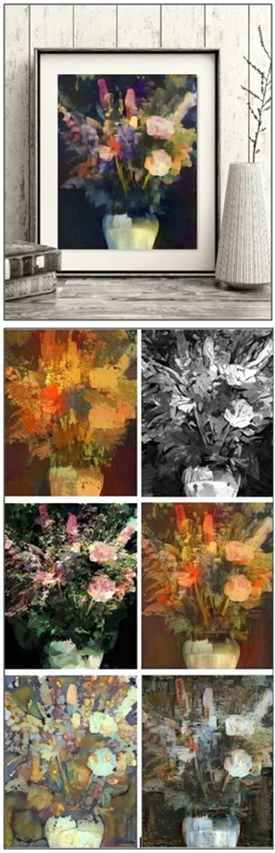 Christine's Flowers - Free Wall Art Prints in twelve different styles. 