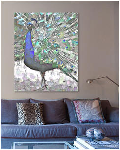 Check out the big blue peacock prints and canvases at Fine Art America.