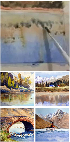 Five Free Watercolor Painting Lessons - Waterscapes and Reflections