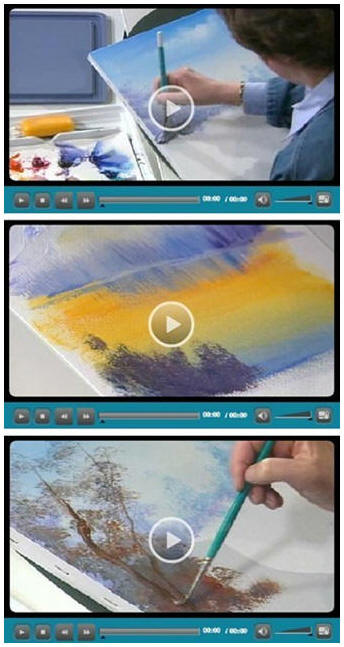 94 Free Do It Yourself Beginning Artist Videos - Jerrys Artarama lets you enjoy eight hours worth of free, easy, five minute how-to videos for beginners at drawing, watercolors, acrylic painting and working with pastels. The lessons cover all of the basics. They are all by talented professional artists who share their tips and techniques. (Photo: Beginning artist video demonstrations by Susan Scheewe) Just click through to see how you can learn while watching your favorite videos.