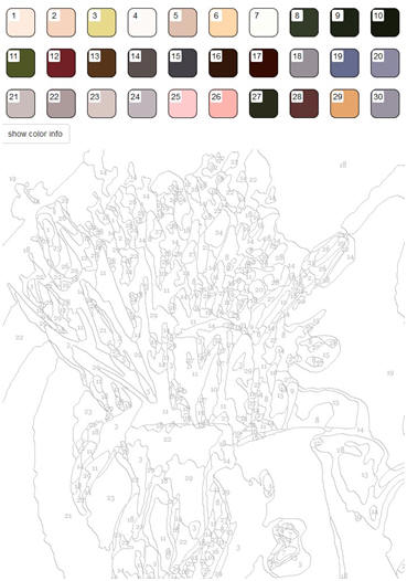 Create paint-by-number paintings from your photos and with colors you choose with the help of the free app at PBNify.com