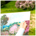 Get free hints and lessons on special techniques used by plein air artists.